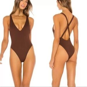 Vitamin A Womens One Piece Swimsuit
Alana Bodysuit -
Vintage Brown - 12/XL